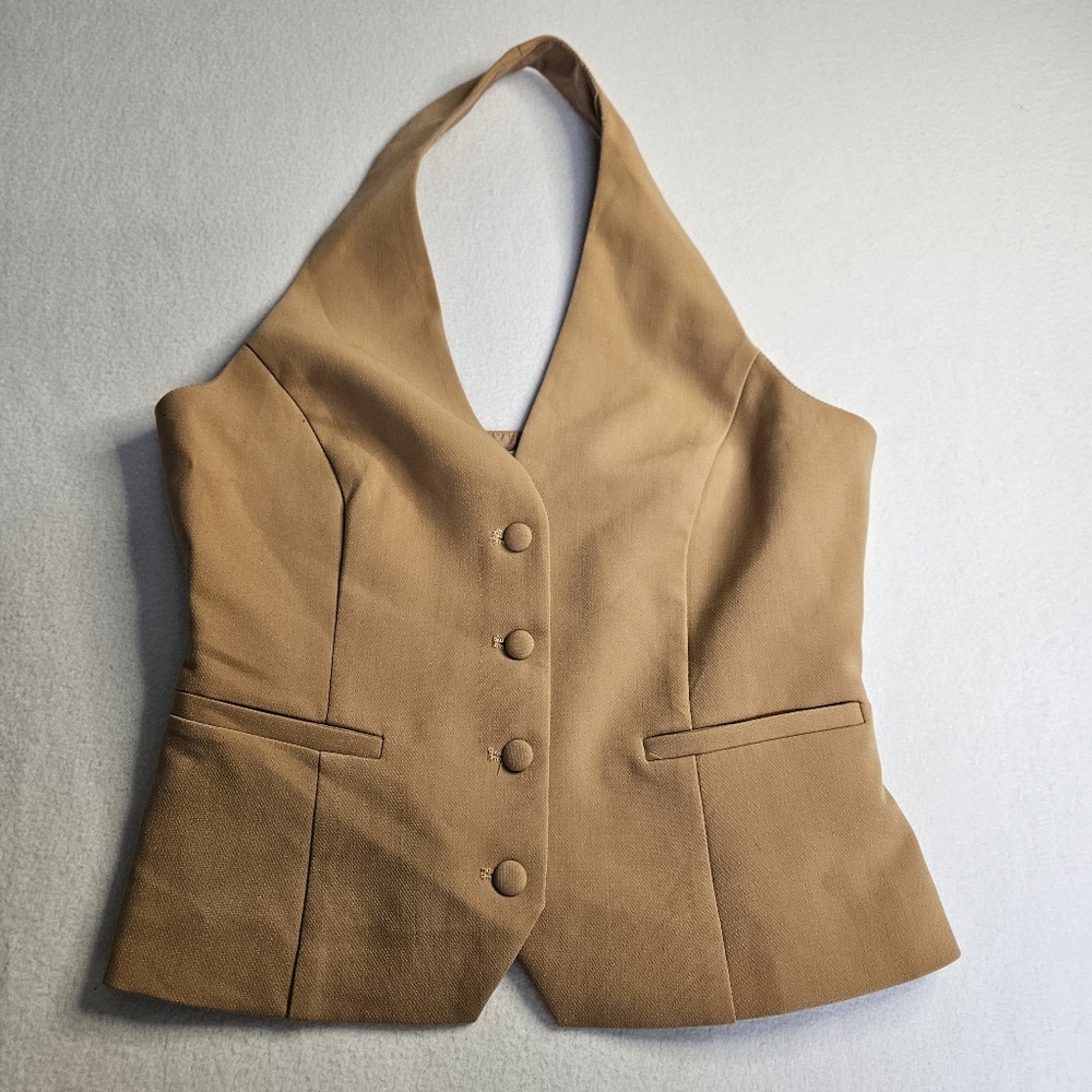 Jason WU Tan Halter Neck‎ Women's Vest Top